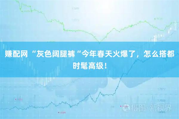 赚配网 “灰色阔腿裤“今年春天火爆了，怎么搭都时髦高级！